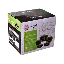 سرویس پخت و پز 10 پارچه فورج ام جی اس مدل ماربل