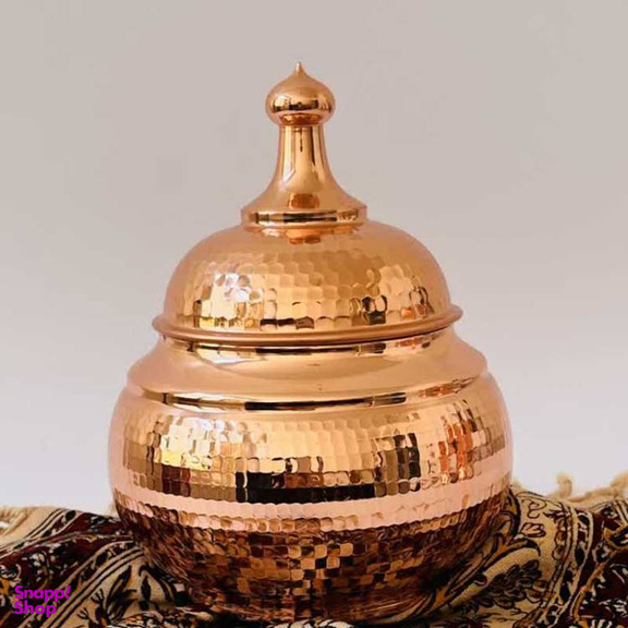آجیل خوری مسی مدل بدون پایه گنبدی کد ZH228.3