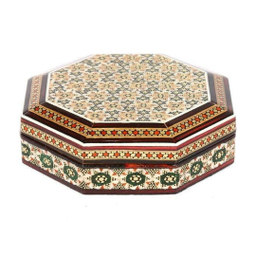 جعبه سکه خاتم کاری 8 ضلعی
