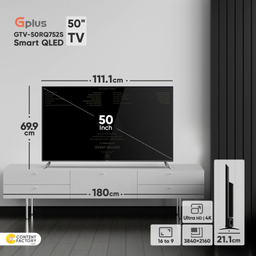 تلویزیون کیو ال ای دی هوشمند جی پلاس مدل GTV-50RQ752S سایز 50 اینچ