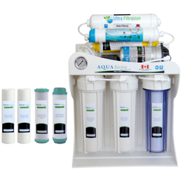 دستگاه تصفیه کننده آب آکوآ اسپرینگ مدل UF-SF3800 به همراه 4 عدد فیلتر دستگاه تصفیه آب کد 01