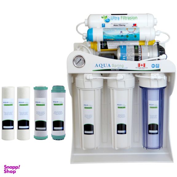 دستگاه تصفیه کننده آب آکوآ اسپرینگ مدل UF-SF3800 به همراه 4 عدد فیلتر دستگاه تصفیه آب کد 01