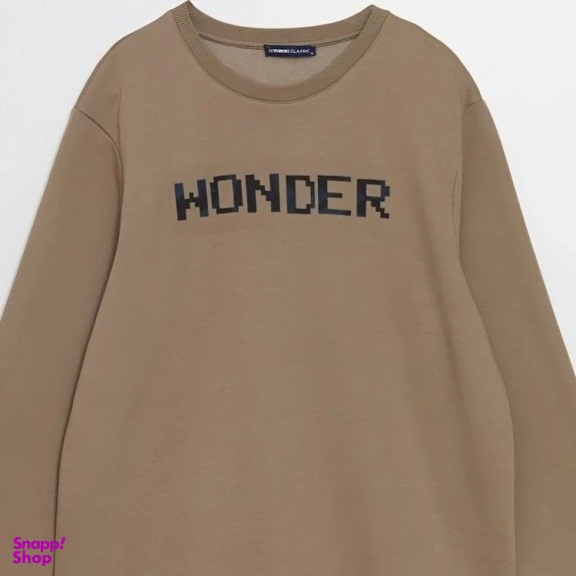 سویشرت مردانه ال سی وایکیکی مدل Wonder رنگ نسکافه ای