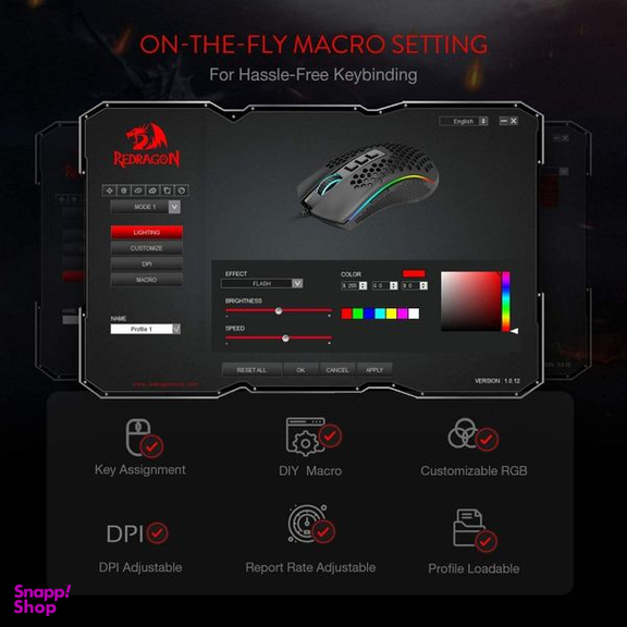 ماوس مخصوص بازی ردراگون مدل Storm M808