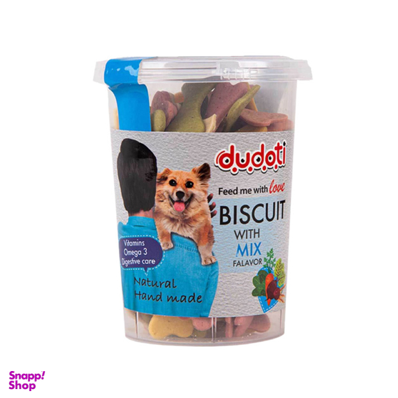 تشویقی سگ دودوتی مدل Biscuit Mixed وزن 150 گرم