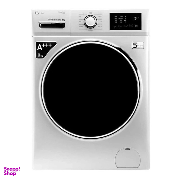 ماشین لباسشویی جی پلاس مدل GWM-P8220W ظرفیت ۸ کیلوگرم