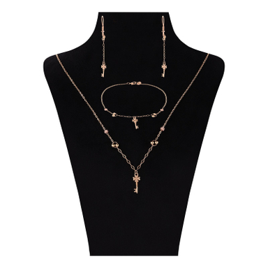 نیم ست طلا 18 عیار زنانه سین سان مدل A59