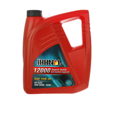 روغن موتور ایرانول 12000 مدل SAE 10w-40 حجم 3500 میلی لیتر