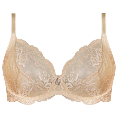 سوتین زنانه لین مدل فنردار کد 4680-513 رنگ کرم