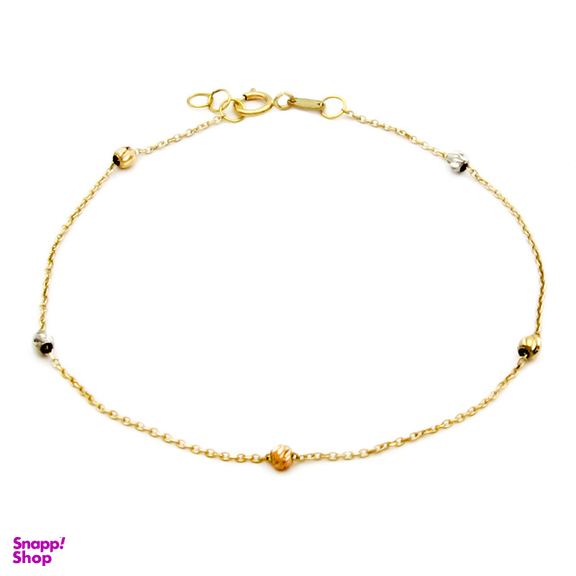 دستبند طلا 18 عیار زنانه کاپانی مدل البرنادو کد KB002