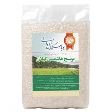 برنج درجه‌ 1 هاشمی گیلان پویا عسگری گیلوائی وزن 3.5 کیلوگرم