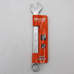آچار یکسر تخت و یکسر رینگی تانوس مدل SMT-TANOS-14MM-TAKHT-RING سایز 14 میلی متر
