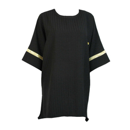 تونیک آستین سه ربع زنانه مدل شانتون 912 رنگ مشکی