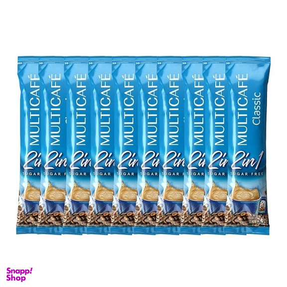 کافی میکس 2 در 1 مولتی کافه وزن 18 گرم بسته 10 عددی