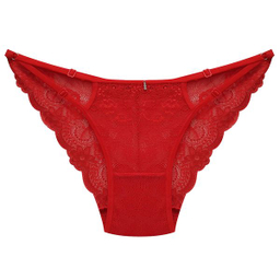 ست شورت و سوتین زنانه ماییلدا مدل فنردار گیپوری کد 4691-8585 رنگ قرمز