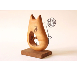 مجسمه کارکیا طرح گربه و ماهی کد W05