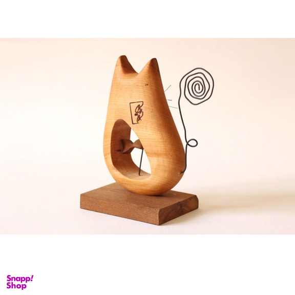 مجسمه کارکیا طرح گربه و ماهی کد W05