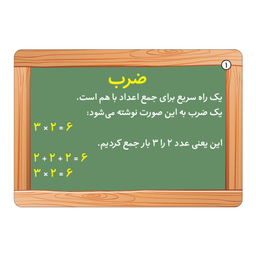 فلش کارت ضرب و تقسیم  انتشارات برف