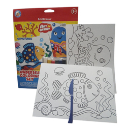 خمیر بازی 6 رنگ مدل نقاشی طرح دریایی