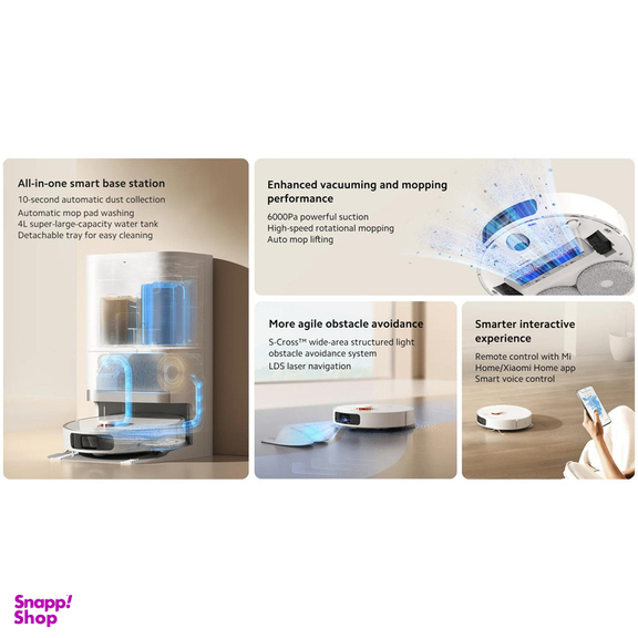 جارو رباتیک شیائومی مدل Robot Vacuum X20 Plus