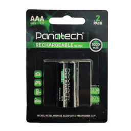 باتری نیم قلمی AAA پاناتک مدل Rechargeable بسته 2 عددی