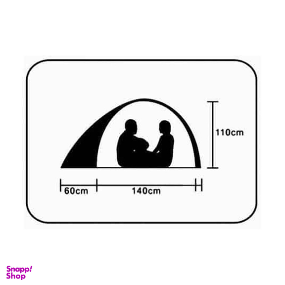 چادر كمپینگ کایلاس 2 نفره مدل CAMPING TENT KT30036