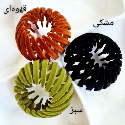 کلیپس مو زنانه مدل گوجه مخملی کد 1523