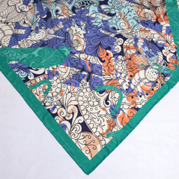 روسری زنانه آنالیا مدل ابریشم مزونی کد 9071