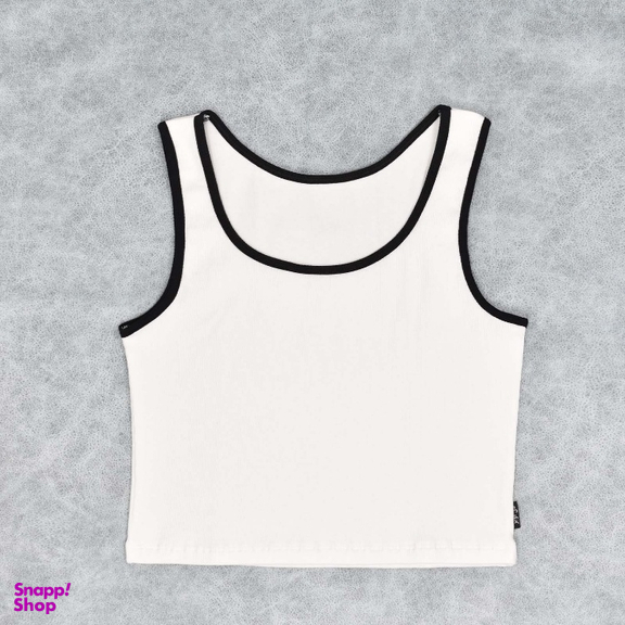 کراپ تاپ زنانه دل آویز کد H372 رنگ سفید