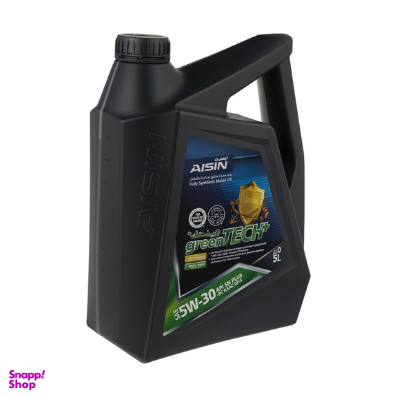 روغن موتور آیسین مدل 5W-30 SN Plus حجم ۵ لیتر