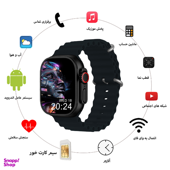 ساعت هوشمند گیفت کالکشن مدل Watch Call X Series