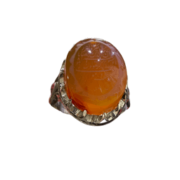 انگشتر نقره 925 عیار مردانه طرح عقیق خطاطی کد HOSS011