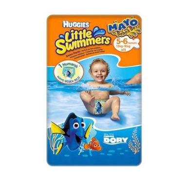 پوشک کودک هاگیز مدل Little swimmer سایز 5-6 بسته 11 عددی