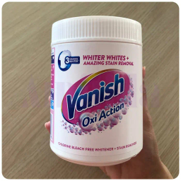 پودر لکه بر ونیش مدل oxi action مناسب لباس سفید