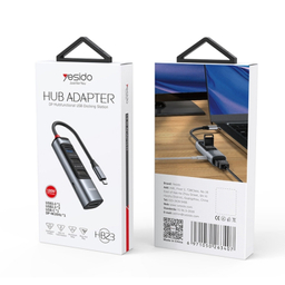 هاب 5 پورت usb-c یسیدو مدل HB23