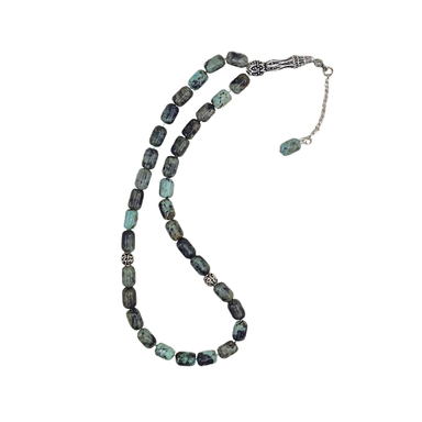 تسبیح نقره گالری ظهیرالدینی مدل فیروزه FIR-33-03