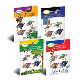 کتاب دایره المعارف فضا، دایناسورها، بدن انسان، حیوانات اثر جمعی از نویسندگان انتشارات هیتا مجموعه ۴ جلدی