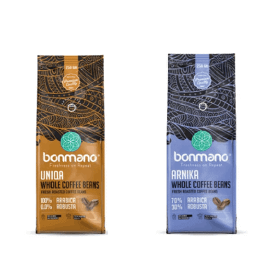 دانه قهوه یونیکا و آرنیکا بن مانو مجموعه ۲ عددی