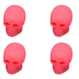 سر والف لاستیک مدل SKULL-RD بسته 4 عددی