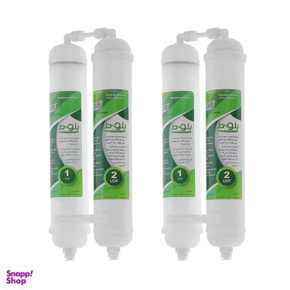 فیلتر تصفیه آب یخچال و فریزر بلوط مدل الیافی و کربن گیاهی RX 2500 G مجموعه 4 عددی