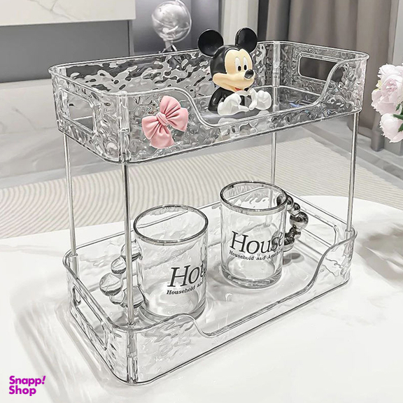 استند لوازم آرایشی دو طبقه مدل lux