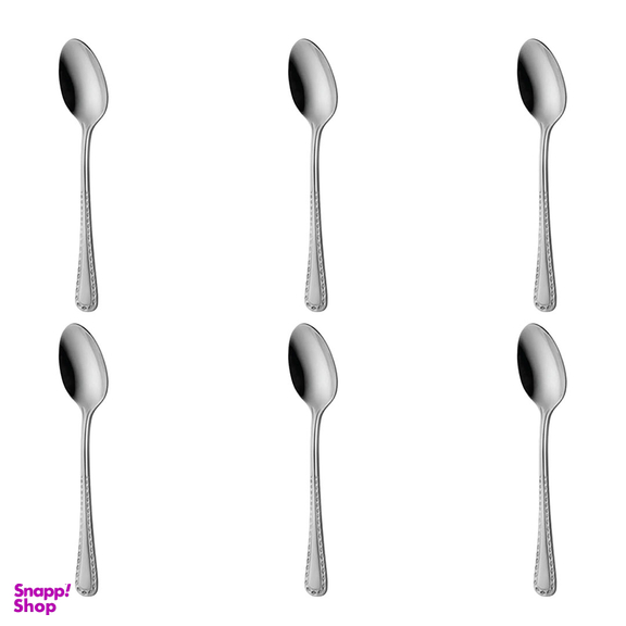 قاشق چای خوری ناب استیل مدل برلین براق بسته 6 عددی