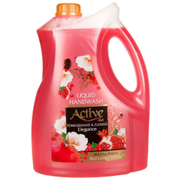 مایع دستشویی صدفی صورتی اکتیو حجم 3750 میلی لیتر