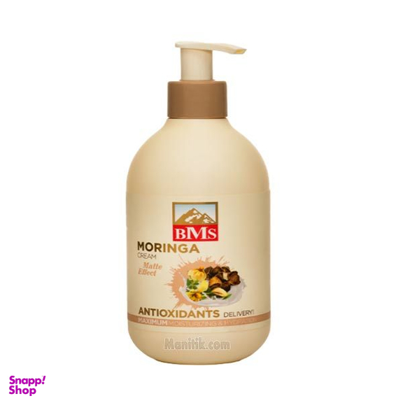 کرم مرطوب کننده دست و صورت بی ام اس مدل مورینگا حجم 300 میلی لیتر
