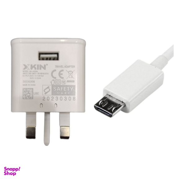 شارژر دیواری ایکس کین کد XK-HC04 به همراه کابل MicroUSB