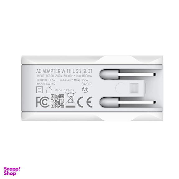 شارژر دیواری 22 وات کینگ استار مدل KW169