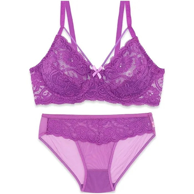 ست شورت و سوتین زنانه ژوبین کد 711 رنگ بنفش