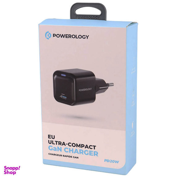 شارژر دیواری 20 وات پاورولوژی مدل Ultra-Compact GaN Charger