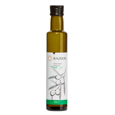 روغن زیتون فرابکر رزبن حاوی عصاره طبیعی ریحان حجم 250 میلی لیتر