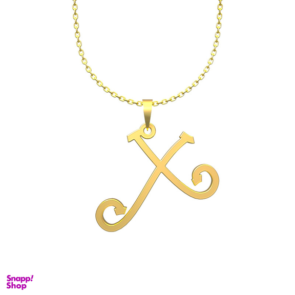 گردنبند طلا 18 عیار زنانه مدوپد مدل حرف X کد H3-1-1440